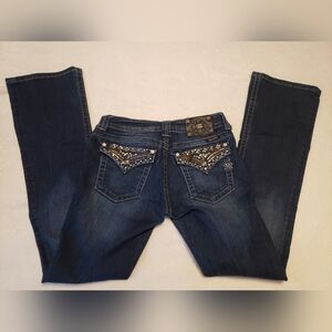 Womens Size 28 Miss Me jeans inseam 34 boot cut